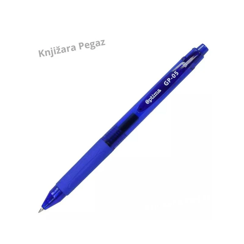 OPTIMA Gel olovka 0.5mm GP-05 plava, gel hemijska olovka soft touch za precizno pisanje