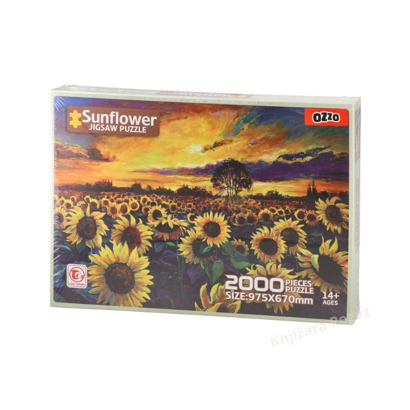 OZZO slagalica 2000 delova Suncokreti – velika puzzle slagalica sa motivom polja suncokreta za odrasle i ljubitelje izazovnih slagalica