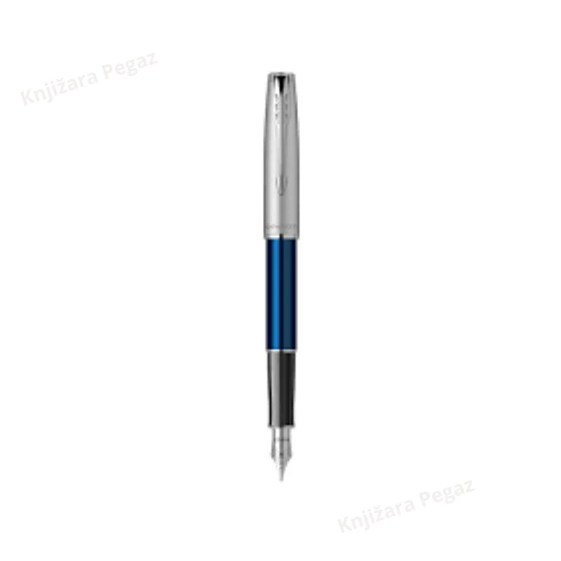 PARKER naliv pero Royal Sonet silver blue - luksuzno naliv pero metalno plavo sa poklon kutijom, premium PK46747