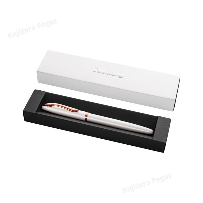 PELIKAN naliv pero Jazz Noble Elegance, luksuzno metalno naliv pero sa poklon kutijom, biserna boja 821803