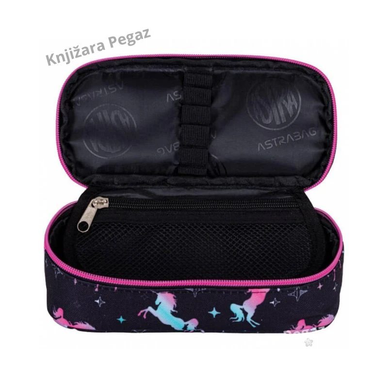 Astrabag Unicorn Squad 503024050 ovalna školska pernica sa preklopom 22 × 9 × 5 cm