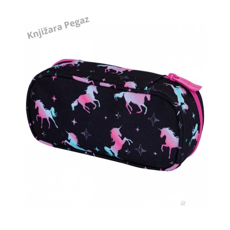 Astrabag Unicorn Squad 503024050 ovalna školska pernica sa preklopom 22 × 9 × 5 cm