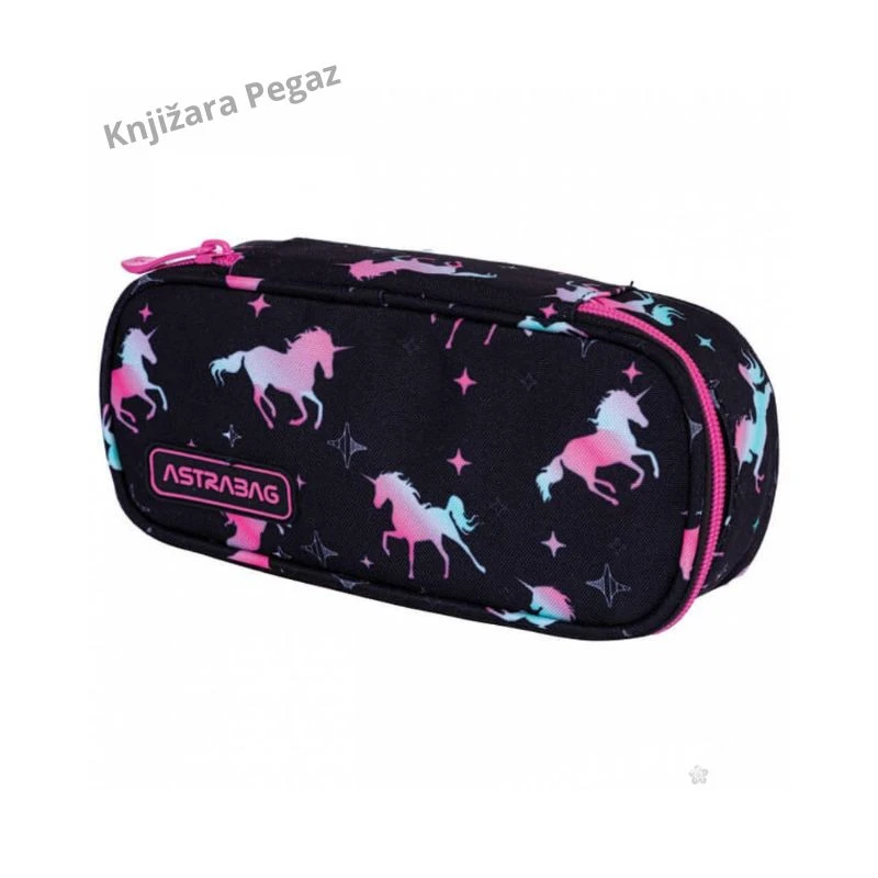 Astrabag Unicorn Squad 503024050 ovalna školska pernica sa preklopom 22 × 9 × 5 cm