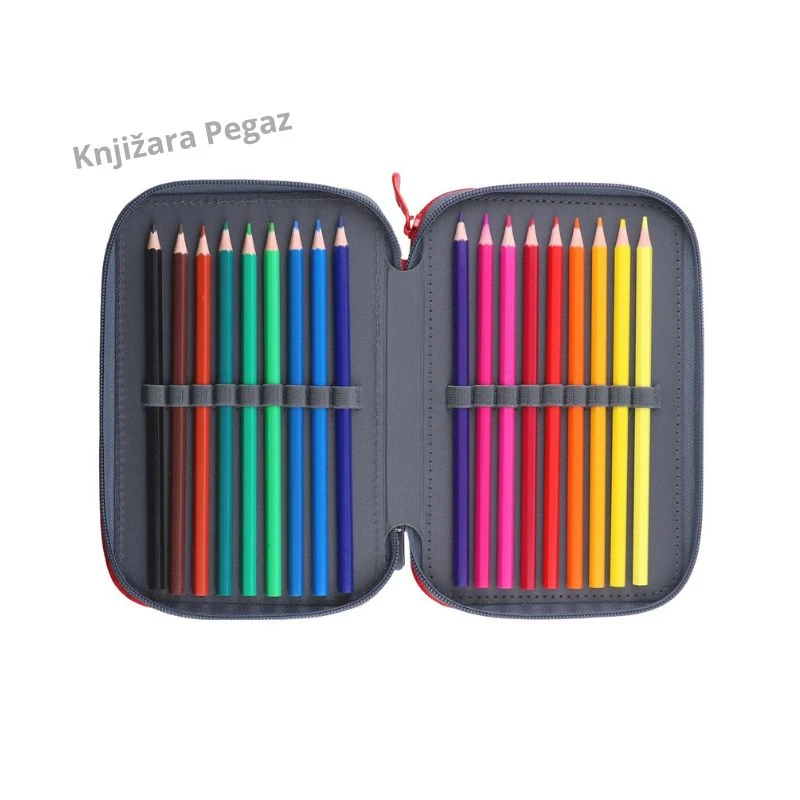 Sazio Neo Triple Decker Pernica Puna 3 Zipa Real Unicorns 101501 sa Školskim Priborom 12,5 x 19,5 x 5 cm