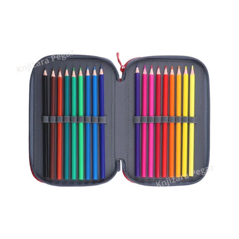 Best Buy Stitch puna školska pernica 3 zipa, Triple Decker sa priborom za devojčice You & Me 325470