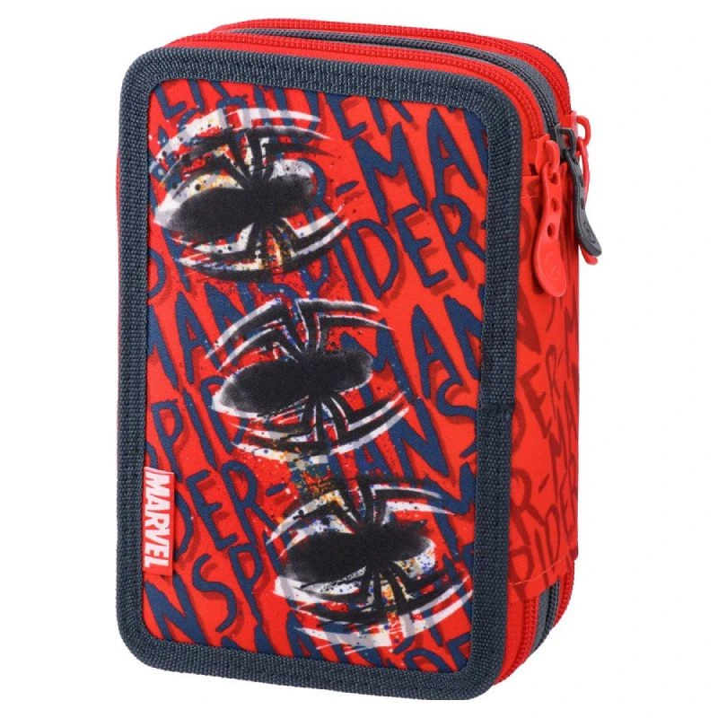 Triple Decker pernica puna 3 zipa Spider-Man Urban Best Buy 326465 – školska pernica sa kompletnim priborom za decu