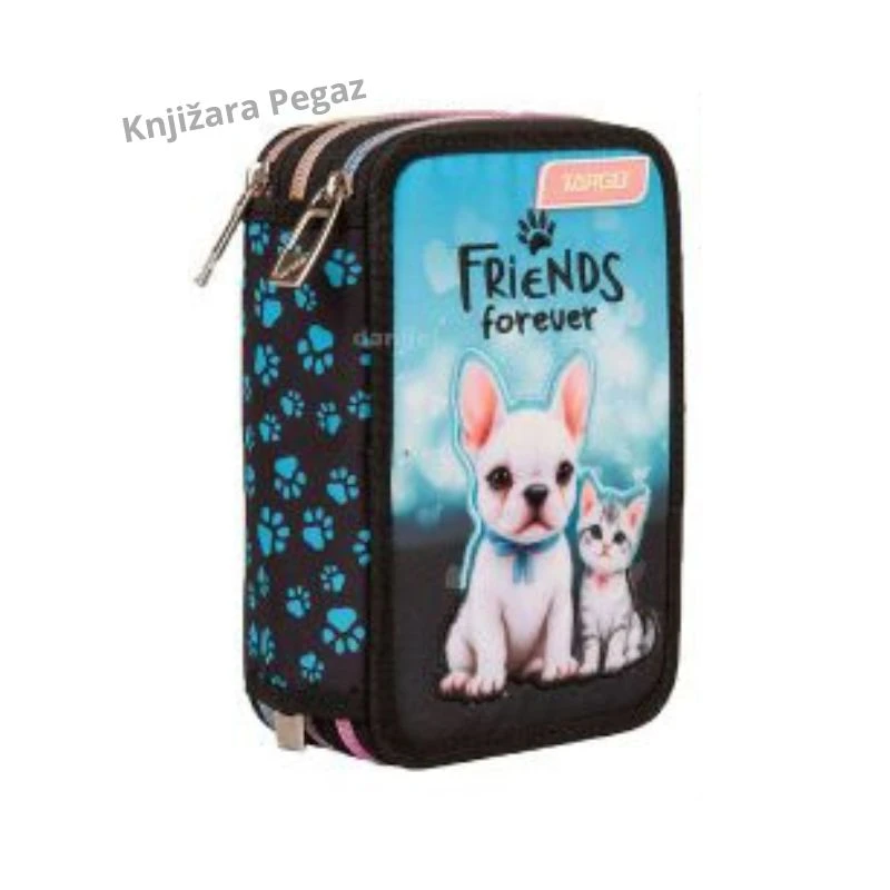 Target Friends Forever trostruka puna školska pernica, 3 zipa sa priborom, 29836