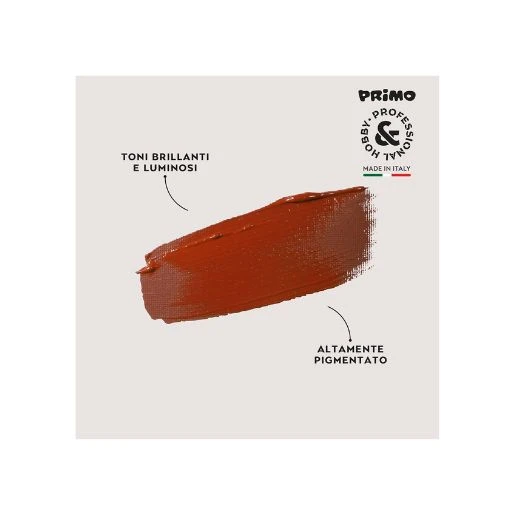 PRIMO akrilna boja CMP 75 ml – burnt siena 730 (braon) | Profesionalna akrilna boja za slikanje, dekupaž, dekoraciju i hobi projekte | Visoka pokrivnost, brzo sušenje i intenzivan pigment