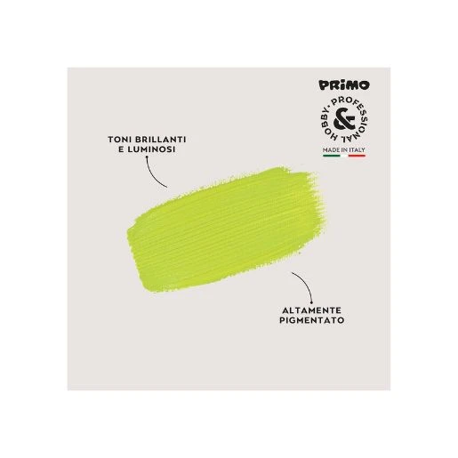 PRIMO akrilna boja 75 ml – light green 600 (svetlo zelena) | Profesionalna svetlo zelena akrilna boja za slikanje, dekupaž, hobi projekte i kreativne tehnike | Visoka pokrivnost i intenzivan pigment