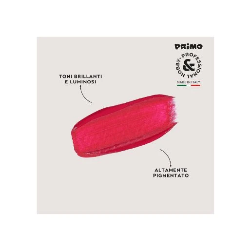 PRIMO akrilna boja 75 ml – magenta 301 | Intenzivna tamno roze akrilna boja, visok kvalitet pigmenta, brzo sušenje, savršena za slikanje, hobi i dekoraciju