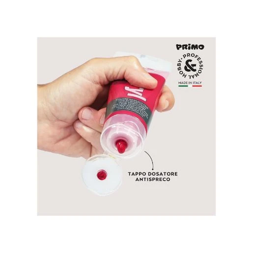 PRIMO akrilna boja 75 ml – magenta 301 | Intenzivna tamno roze akrilna boja, visok kvalitet pigmenta, brzo sušenje, savršena za slikanje, hobi i dekoraciju