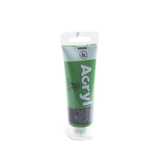 PRIMO akrilna boja 75 ml – olive green 665 (maslinasto zelena) | Profesionalna akrilna boja za slikanje, dekupaž, dekoraciju i hobi projekte | Visoka pokrivnost i mat finiš