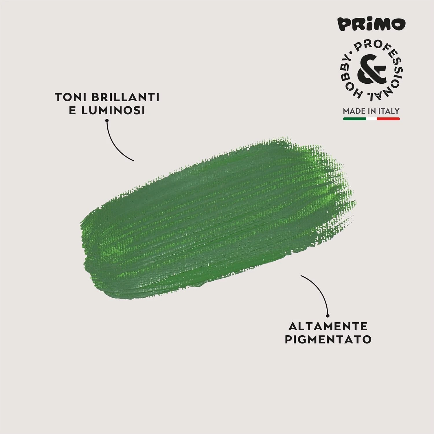 PRIMO akrilna boja 75 ml – olive green 665 (maslinasto zelena) | Profesionalna akrilna boja za slikanje, dekupaž, dekoraciju i hobi projekte | Visoka pokrivnost i mat finiš