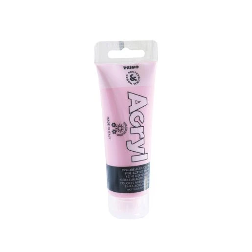 PRIMO akrilna boja 75 ml – pink 340 (roze) | Profesionalna roze akrilna boja za slikanje, hobi, dekoraciju, DIY projekte, visoka pokrivnost, mat završnica