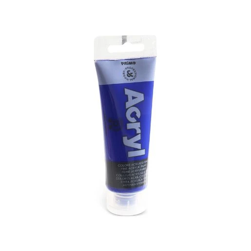 PRIMO akrilna boja 75 ml – ultramarine 500 (ultramarin plava) | Intenzivna akrilna boja za slikanje, hobi i umetničke projekte, visoka pokrivnost i brzo sušenje