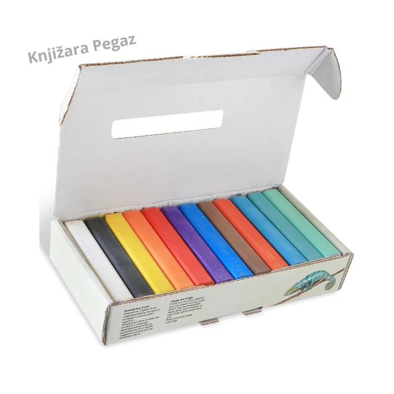 Primo Policromi suvi pastel 12 intenzivnih boja za crtanje, senčenje i mešanje tonova, četvrtasti štapići u kartonskoj kutiji CMP 020GC12I
