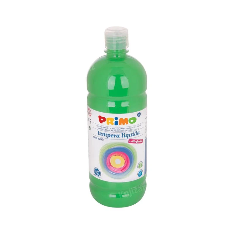 PRIMO Tempera CMP 1 litar 204BR1000610 green (zelena) – kvalitetna tempera boja velikog pakovanja za školu, crtanje, slikanje, umetničke tehnike i kreativne radionice