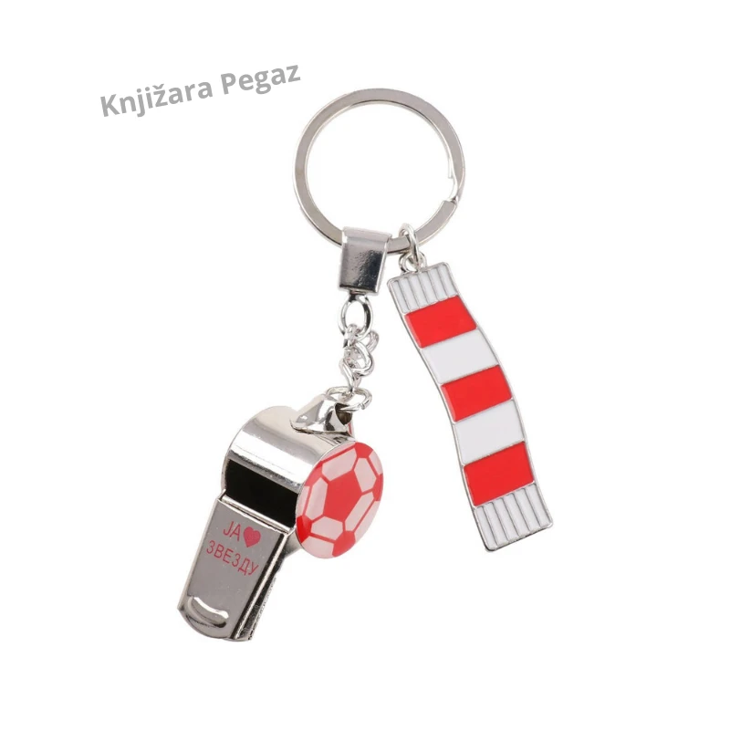 Privezak za ključeve Crvena zvezda – šal i pištaljka 300853