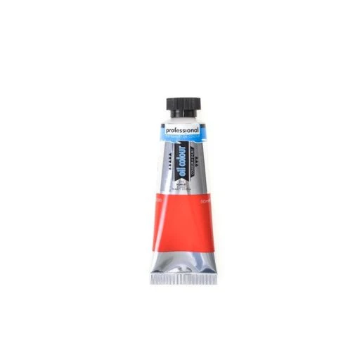 Professional Oil uljana boja-scarlet, 50 ml – profesionalna polu-pokrivna umetnička crvena uljana boja sa najfinijim pigmentima
