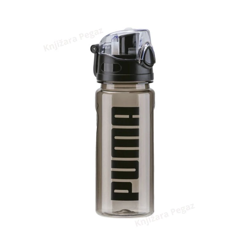 PUMA flašica za vodu 600ml Sportstyle siva 053518-01,  sportska boca sa sigurnosnim poklopcem i ručkom