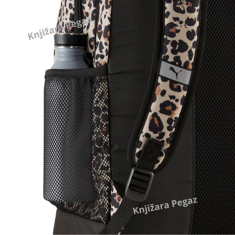 Puma Academy AOP 091150-12 ranac za školu i laptop – leopard print crni