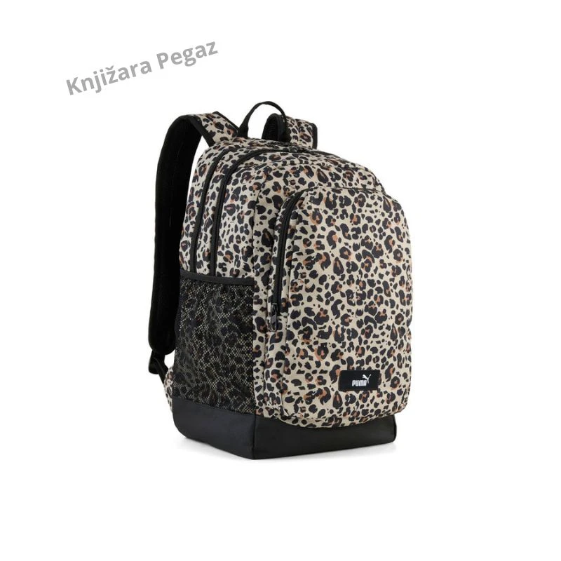 Puma Academy AOP 091150-12 ranac za školu i laptop – leopard print crni