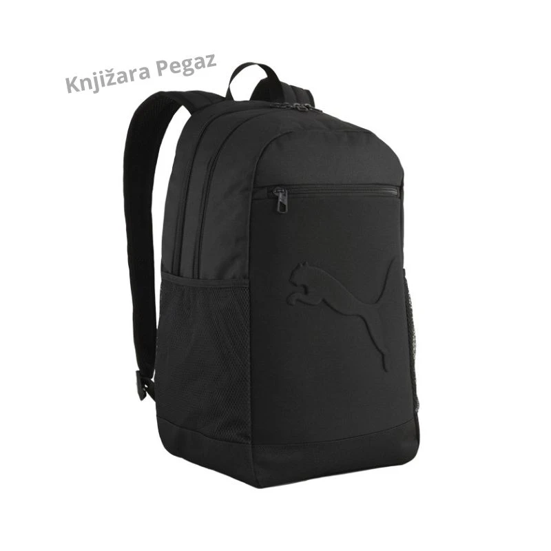 PUMA Buzz ranac crni, školski ranac sa 2 pregrade, vodootporan ranac za školu, fakultet i treni