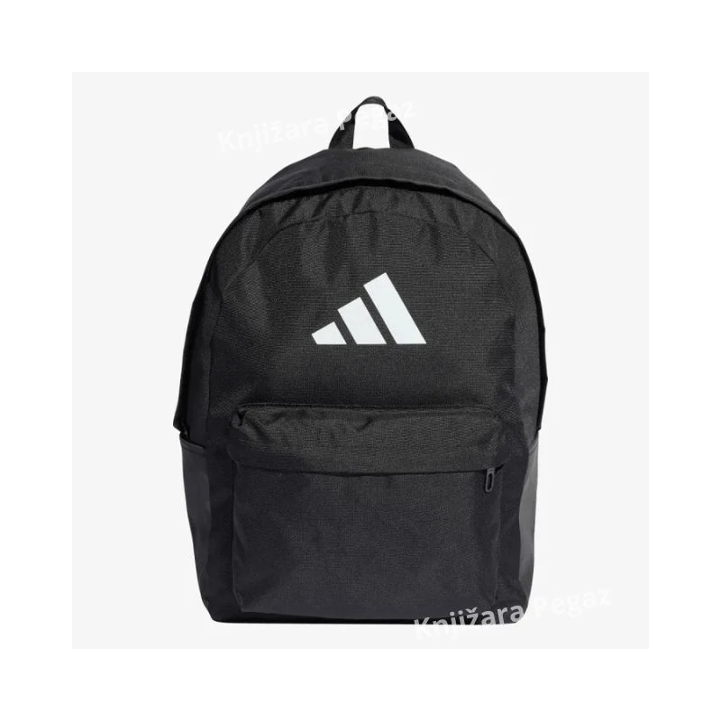 Adidas Classic 3 Bar BP crni sportski ranac, unisex ranac za trening školu i putovanja JI6953