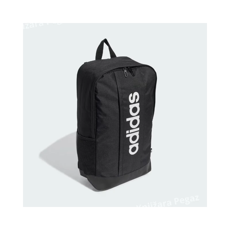 Adidas Linear crno-beli sportski ranac, unisex ranac za školu, trening, posao i putovanja JD9556