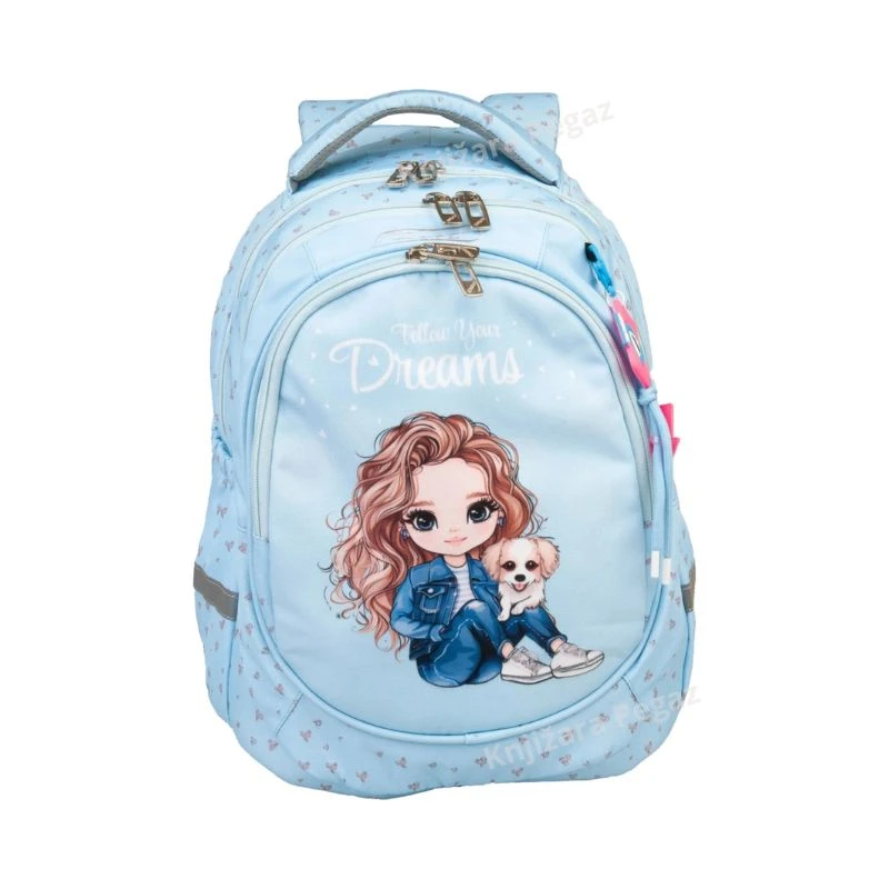Target anatomski ranac Superlight Petit Soft Follow Your Dreams 29590 – ultra lagani školski ranac za prvi razred sa anatomskim leđima i reflektujućim detaljima