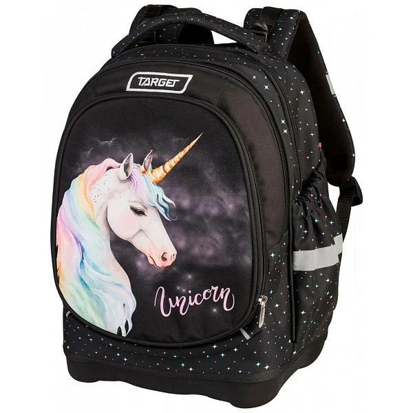 Target Superlight 2 Face Rainbow Unicorn 28044 školski ranac za devojčice sa zamenjivim motivom jednoroga, ergonomskim leđima i laganom konstrukcijom