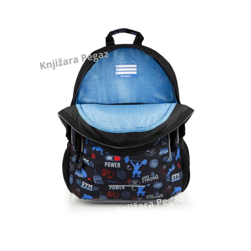 Gabol TRAINING ranac za školu 21L 32x44x18 cm ergonomski crni