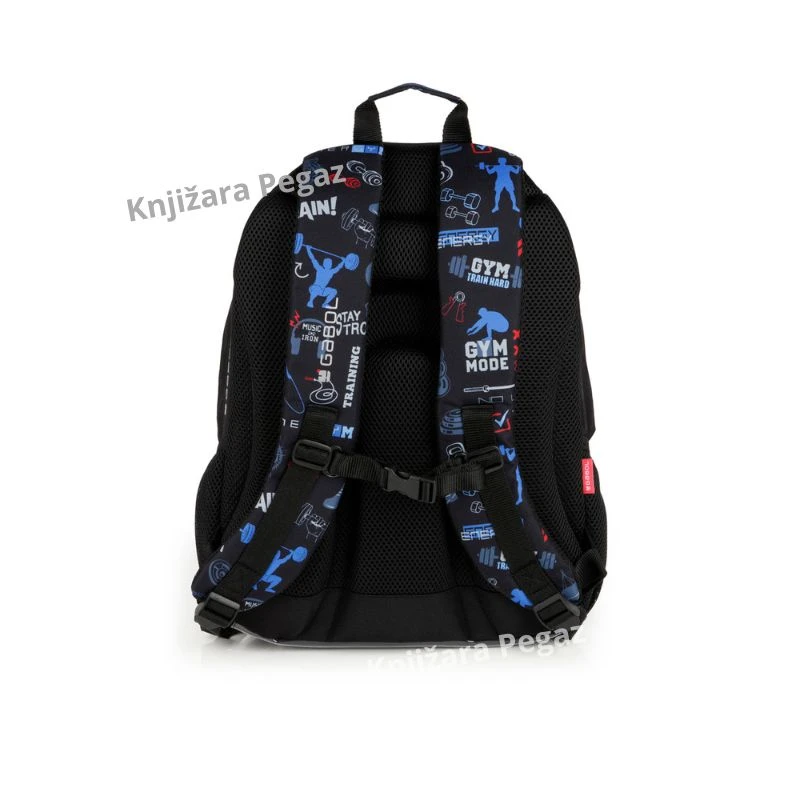 Gabol TRAINING ranac za školu 21L 32x44x18 cm ergonomski crni