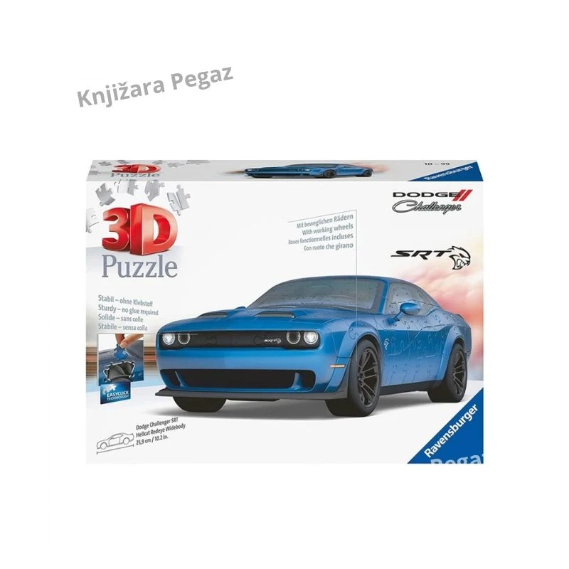 Ravensburger 3D puzzle Automobil Dodge Challenger SRT Hellcat Redeye Widebody RA11283