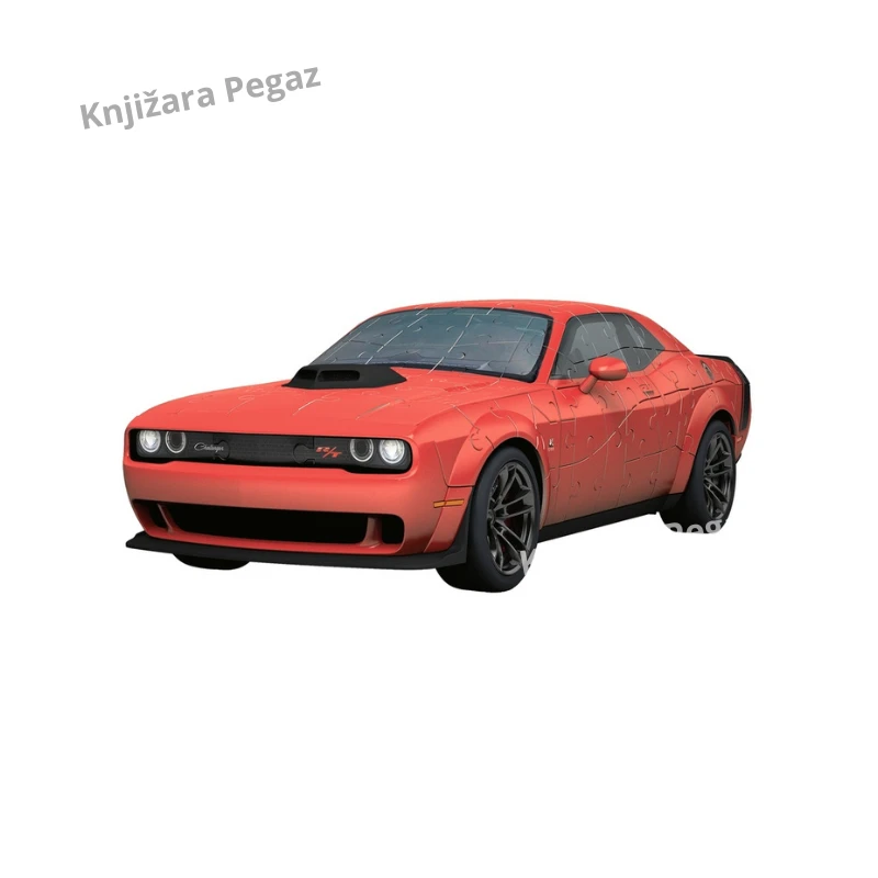 Ravensburger Dodge Challenger R/T Scat Pack Widebody 3D puzle automobila – 108 delova, sklapanje bez lepka, pokretni točkovi, uzrast 10+ RA12008036