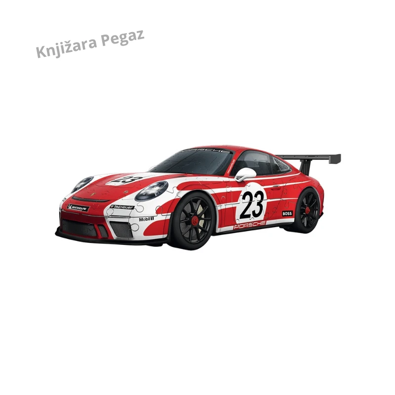 Ravensburger Porsche 911 GT3 Cup Salzburg 3D puzle automobila – 108 delova, EasyClick sklapanje bez lepka, uzrast 10+ RA12008038
