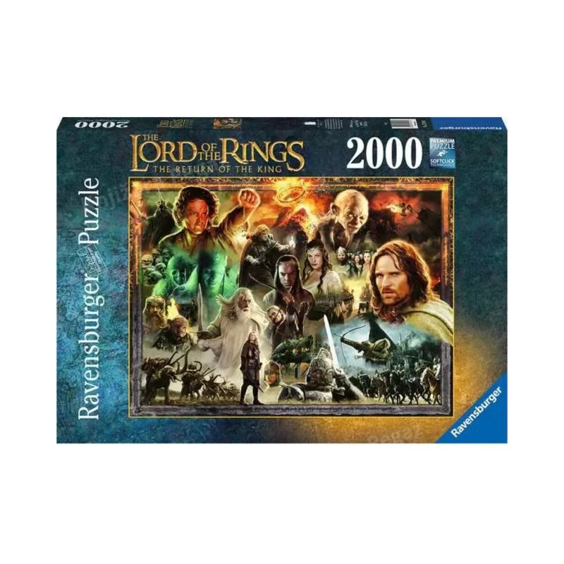 Ravensburger puzzle 2000 delova Gospodar prstenova RA17293 – epska premium slagalica The Lord of the Rings: The Return of the King, velika puzzle za odrasle i tinejdžere, vrhunski kvalitet