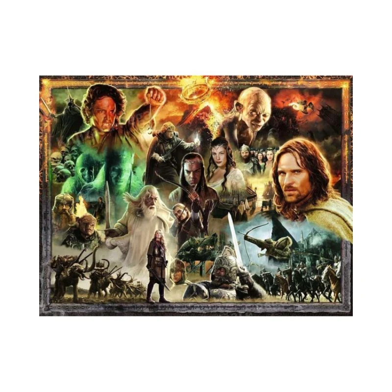 Ravensburger puzzle 2000 delova Gospodar prstenova RA17293 – epska premium slagalica The Lord of the Rings: The Return of the King, velika puzzle za odrasle i tinejdžere, vrhunski kvalitet