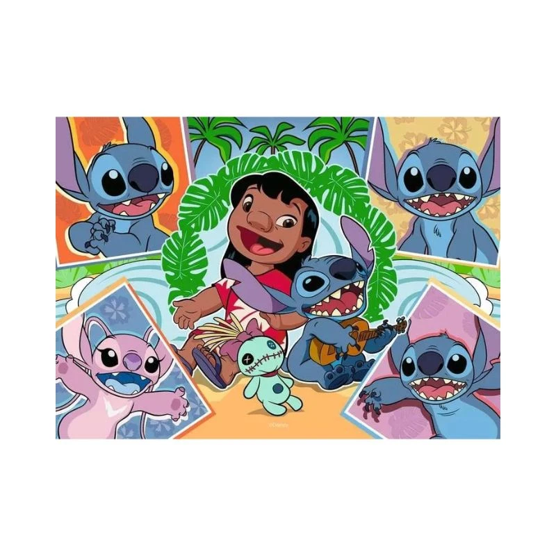 Ravensburger Stitch puzzle 4x100 delova RA05731, Disney slagalice za decu Lilo i Stitch, uzrast 5+