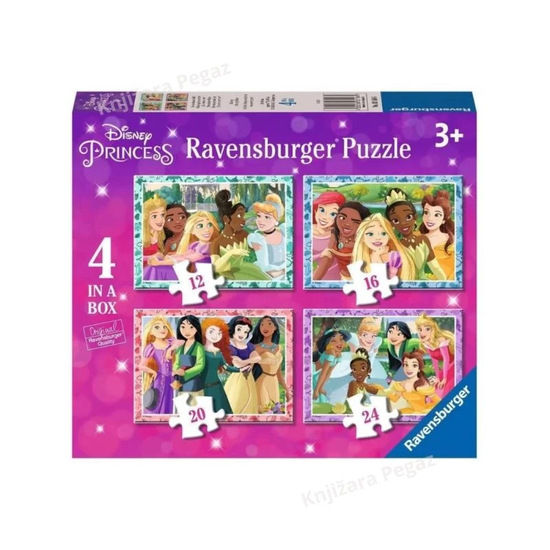 Ravensburger puzzle Diznijeve Princeze 4u1 RA03156 – slagalice za decu 12/16/20/24 dela 