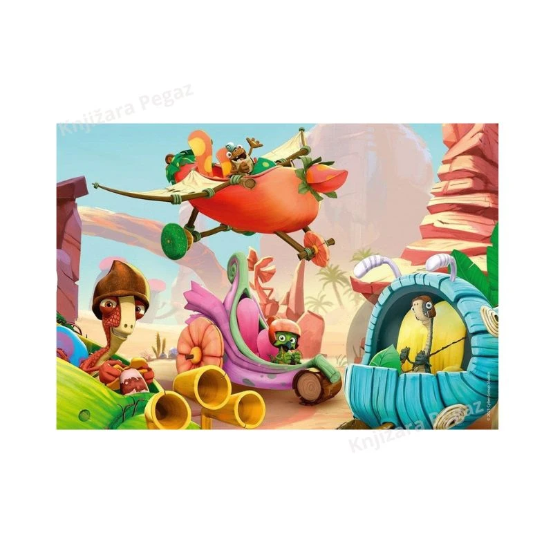 Ravensburger puzzle Družina malih dinosaurusa, slagalice za decu 2x24 delova, dečije puzle dinosauri, edukativna igra 4+ RA05126