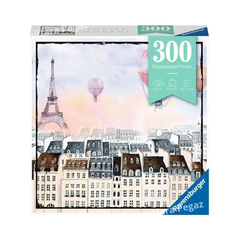 Ravensburger puzzle 300 delova Leteći baloni RA12968, slagalica za decu i odrasle, Paris art puzzle uzrast 9+