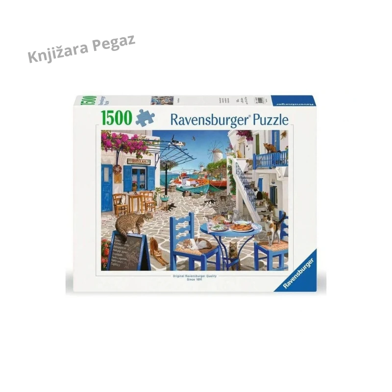 Ravensburger Mačke Mikonosa puzle za odrasle i uzrast 14+, slagalica sa 1500 delova, 80 x 60 cm RA12001450