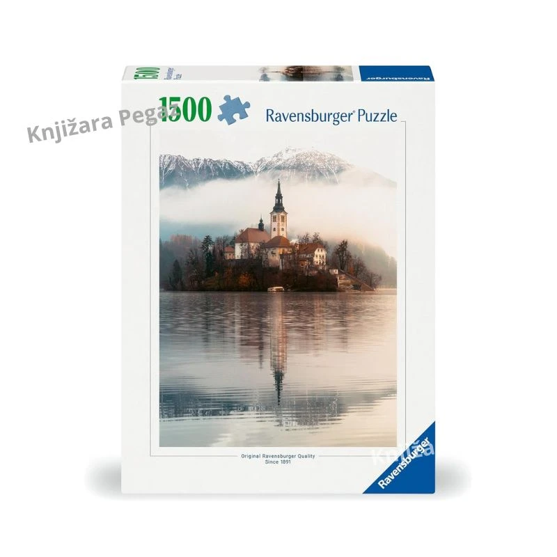 Ravensburger puzzle Ostrvo želja Bled 1500 delova, slagalica jezero Bled, Slovenija, 80x60 cm RA12000740