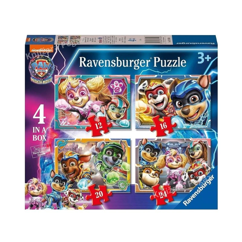 Ravensburger puzzle Patrolne Šape, slagalice za decu 4u1, edukativne puzle 3+ RA03169