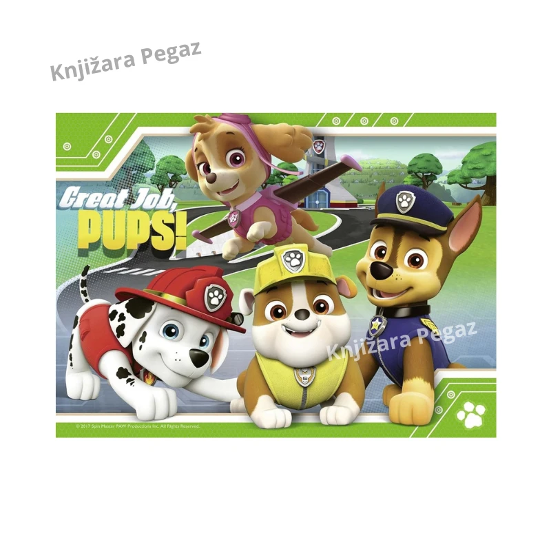 Ravensburger Paw Patrol (Patrolne šape) puzle 4 u 1 za decu 3+ – slagalice za početnike, 12/16/20/24 dela, 19 x 14 cm – RA06936