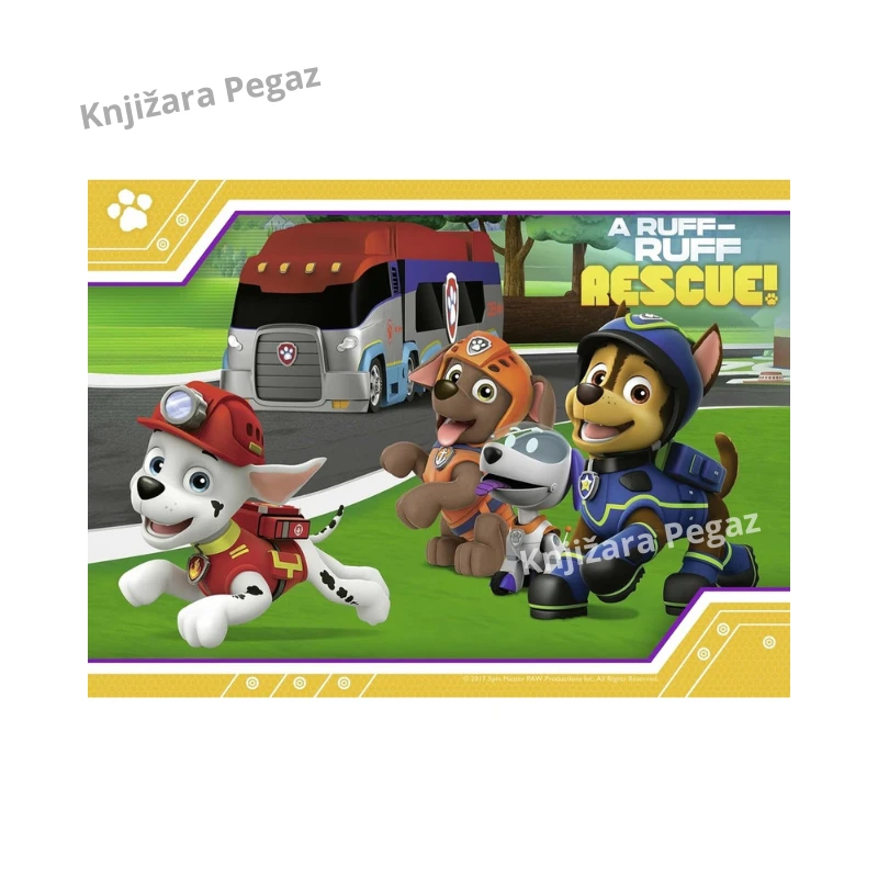 Ravensburger Paw Patrol (Patrolne šape) puzle 4 u 1 za decu 3+ – slagalice za početnike, 12/16/20/24 dela, 19 x 14 cm – RA06936