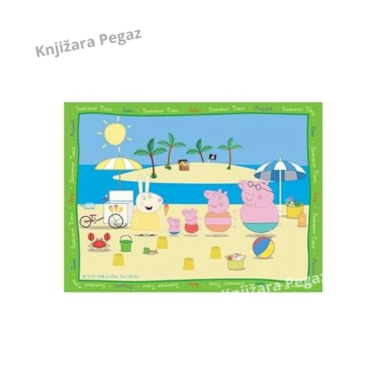Ravensburger Pepa Prase (Peppa Pig) puzle 4 u 1 – Četiri godišnja doba, slagalice za decu 3+, 12/16/20/24 dela, 19 x 14 cm – RA03114