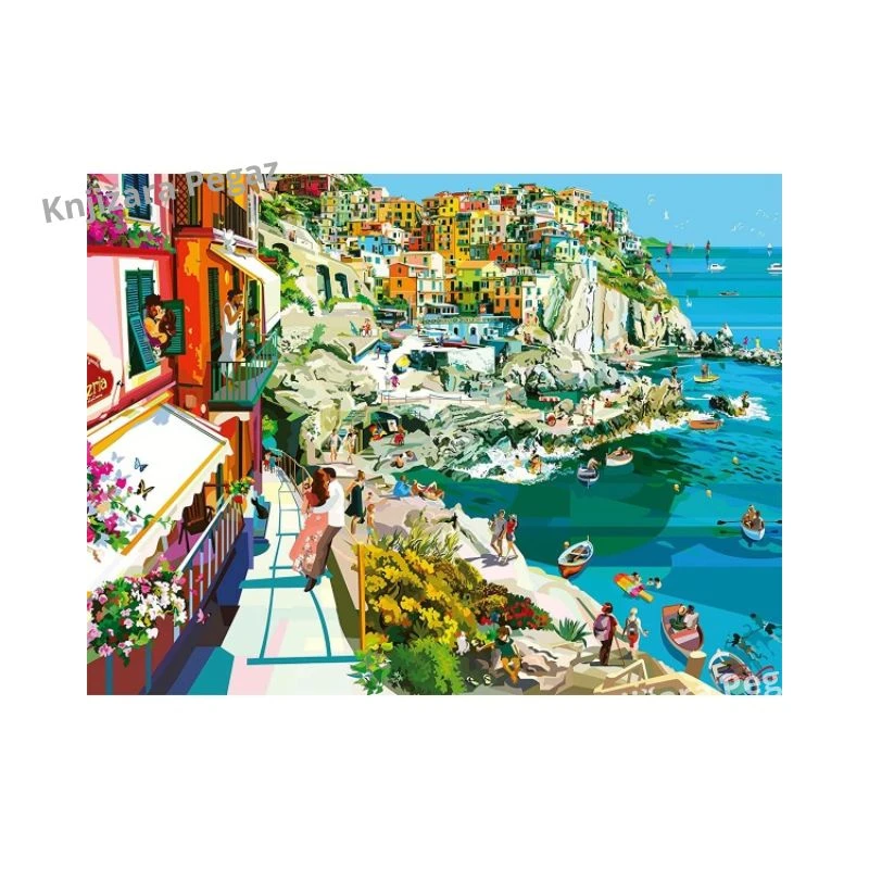Ravensburger puzzle Romansa u Cinque Terre 1500 delova, slagalica italijanska obala 80x60cm RA12000430