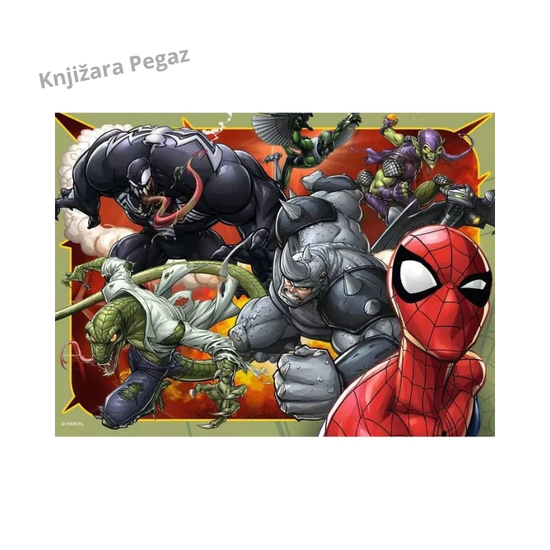 Ravensburger Spajdermen dečije puzzle 4 u 1 za početnike, 12/16/20/24 dela, 19 x 14 cm, uzrast 3+  RA06915